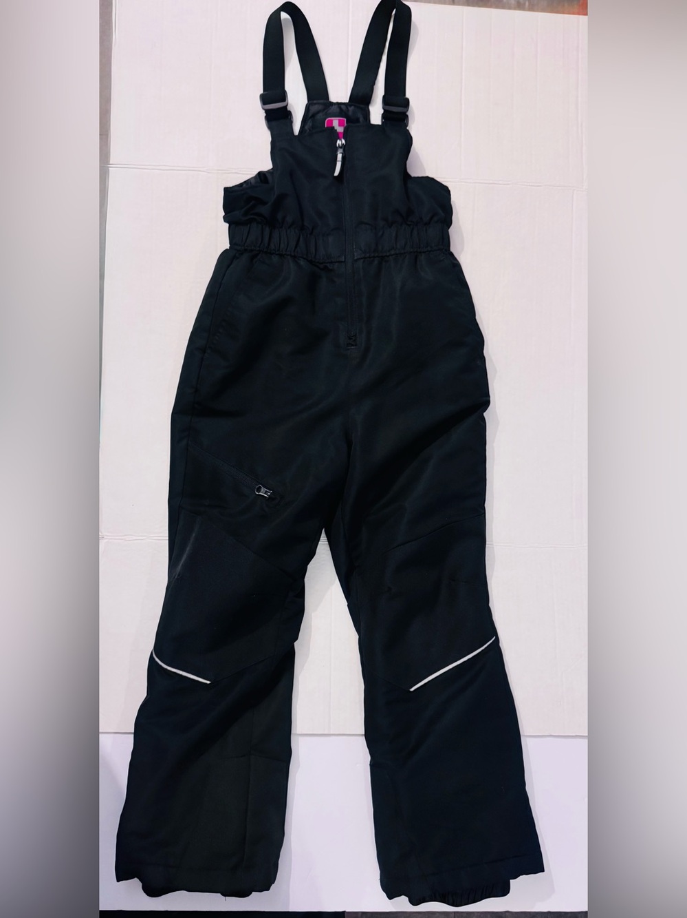 SWISSTECH Girls Size 7/8 Medium Black Snow Bib Overalls